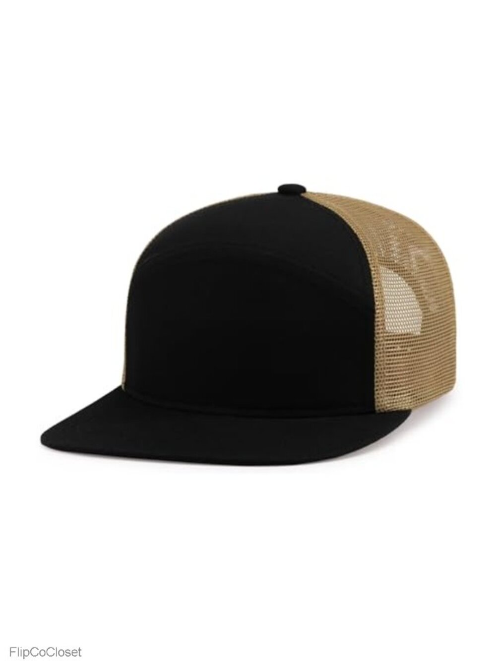 Unisex Adult 6-Panel Arch Trucker Snapback Cap Cotton Blend Breathable